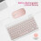 10 Inch Bluetooth Keyboard Ultra-Slim Wireless Mouse Keyboard Set A 4