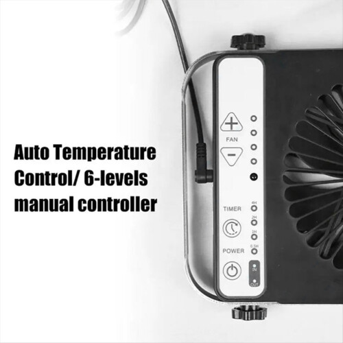 12V vodotěsný ventilátor, chladicí ventilátor do auta, bílý 2
