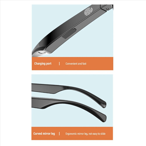 Nya smarta Bluetooth V5.3 solglasögon glasögon samtal utomhushörlurar 2
