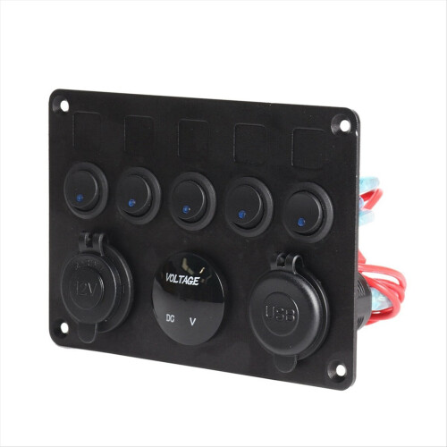 5-voudig 12V/24V inline-zekeringkast LED-schakelpaneel 1