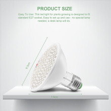 200 LEDs Grow Light Bulb Full Spectrum for Indoor Plants