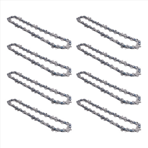 8 Pcs 4 Inch Mini Steel Chainsaw Chain Electric Pruning Saw Tool 2