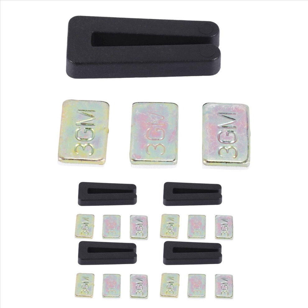 20Pcs Ceiling Fan Blade Kit,Including 5Pcs Clips & 15Pcs 3G Weight 4851337094318