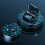 Wireless Headset Tws  V5.1 LED Display Stereo  Earbud Headset with Microphone Hands-Free Headset,Black 4
