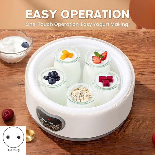 Yogurt maker, 36-hour, adjustable temp & time, EU plug, electric 1