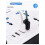 Universal Power Strip Multi-Outlet Electrical Socket UK Plug Black 3