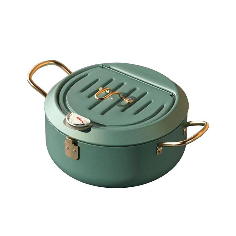 Kitchen Deep Frying Pot Oil Fryer With A Thermometer And A Lid 4851337001033