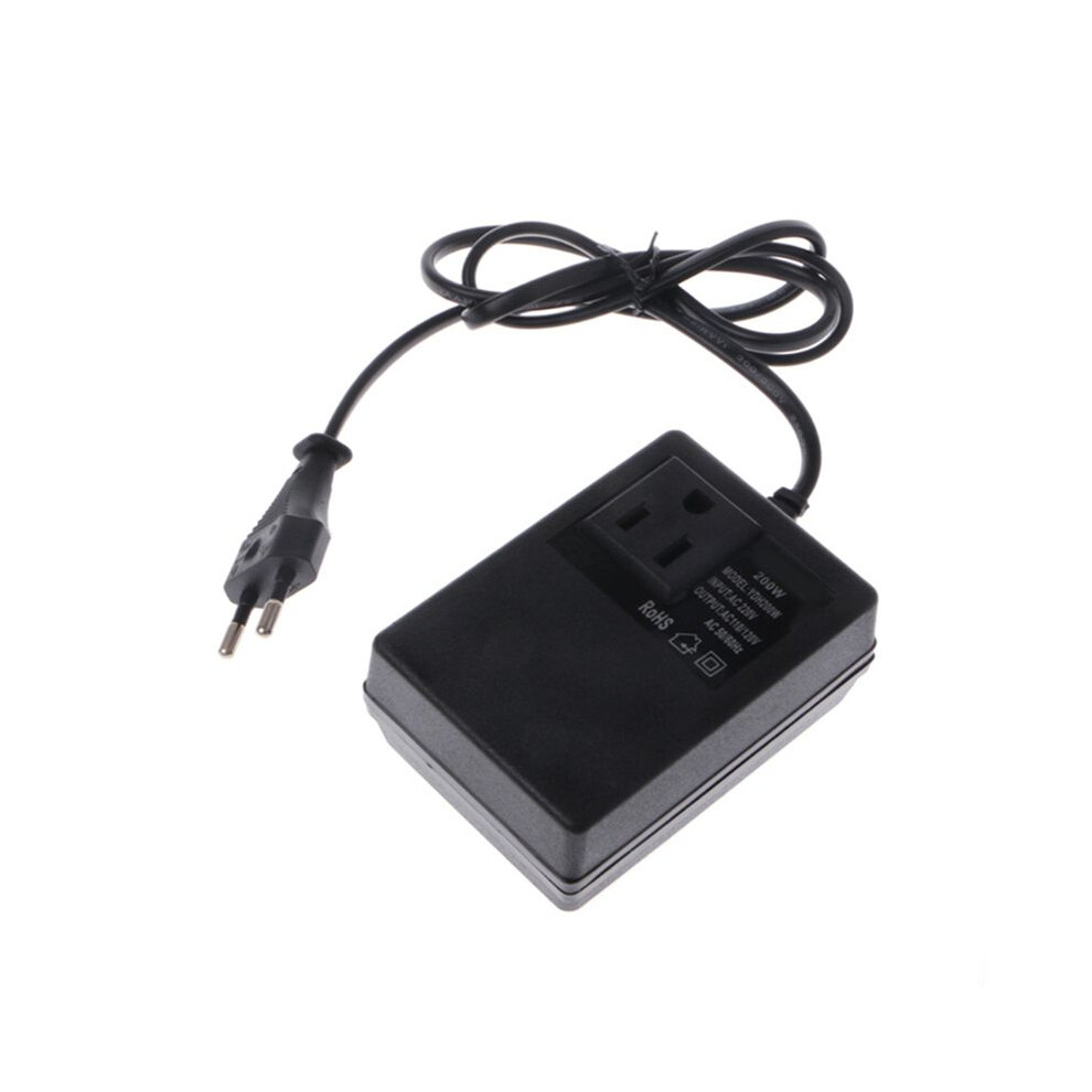 200W Ac 220V To 110V Reduce Transformer Convert Power Eu Plug Adapter 4851337001026