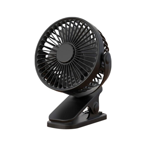 Summer Clip-on Fan Portable Automatic Oscillating Head Fan Black