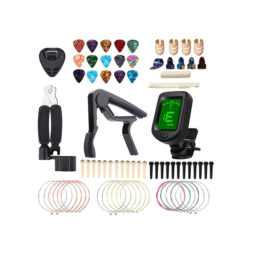 Guitar Repair And Care Tool Tuner Capo Three-In-One Winding String 4851337000739