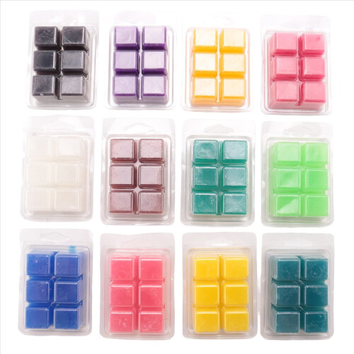 Πακέτο 12 αρωματικών κεριών Wax Square, κεριά σόγιας για θερμαντικά σώματα 1
