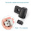 Car Roof Side Sunvisor Sun Visor Fixed Clip Buckle Hook Bracket Black 6