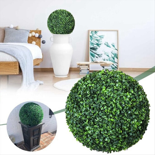 2 τεμάχια τεχνητό φυτό Topiary Ball Κήπου Σφαίρες Topiary Φυτό M 2