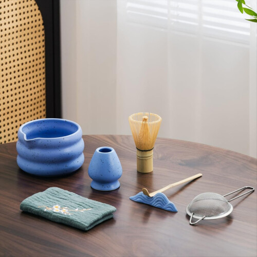 Set da tè giapponese Matcha da 7 pezzi, kit Matcha 2