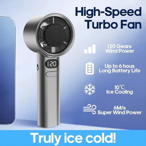 120 Gears Handheld Fan Draagbare 120 Windsnelheid Mini Handventilatoren 1