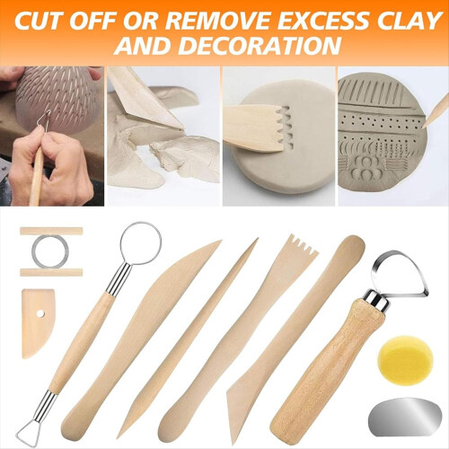 53Piece Clay Tool Kit, Clay Sculpting Tools Pottery Tool Kit 1