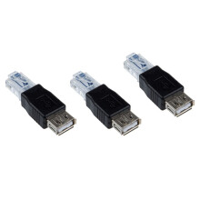 3x θηλυκό USB A σε αρσενικό προσαρμογέα βύσματος Ethernet RJ45, νέος