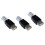 3x θηλυκό USB A σε αρσενικό προσαρμογέα βύσματος Ethernet RJ45, νέος 1
