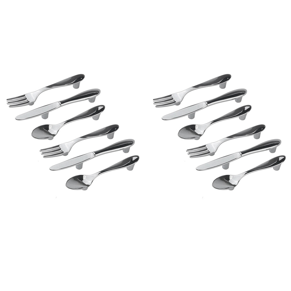 6Pc Knife Spoon Fork Kitchen Cabinet Closet Drawer Pull Handles Knobs 4851337002450