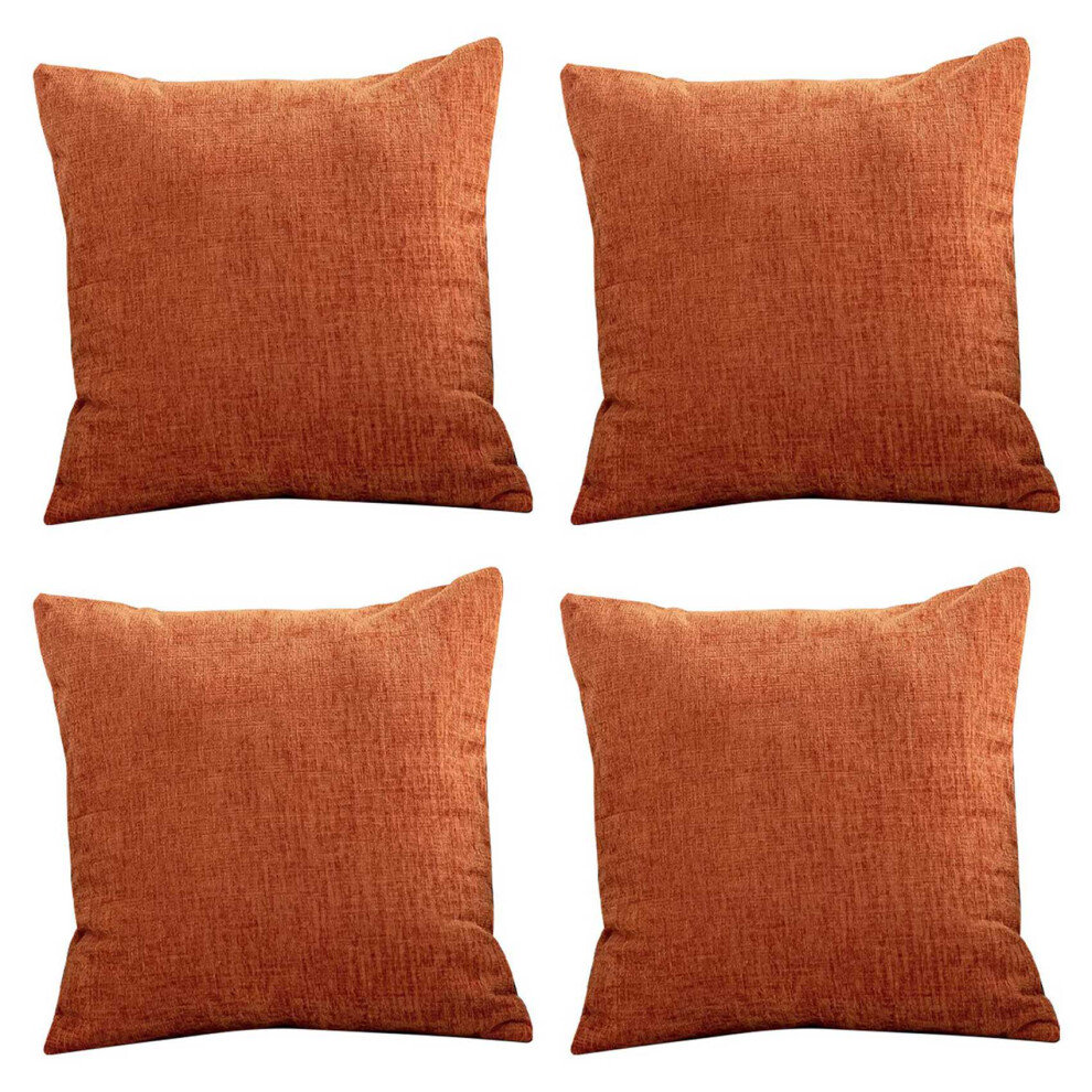 Burnt Pillow Covers 18X18 Inch Set Of 2 Modern Farmhouse Orange 4851337001552