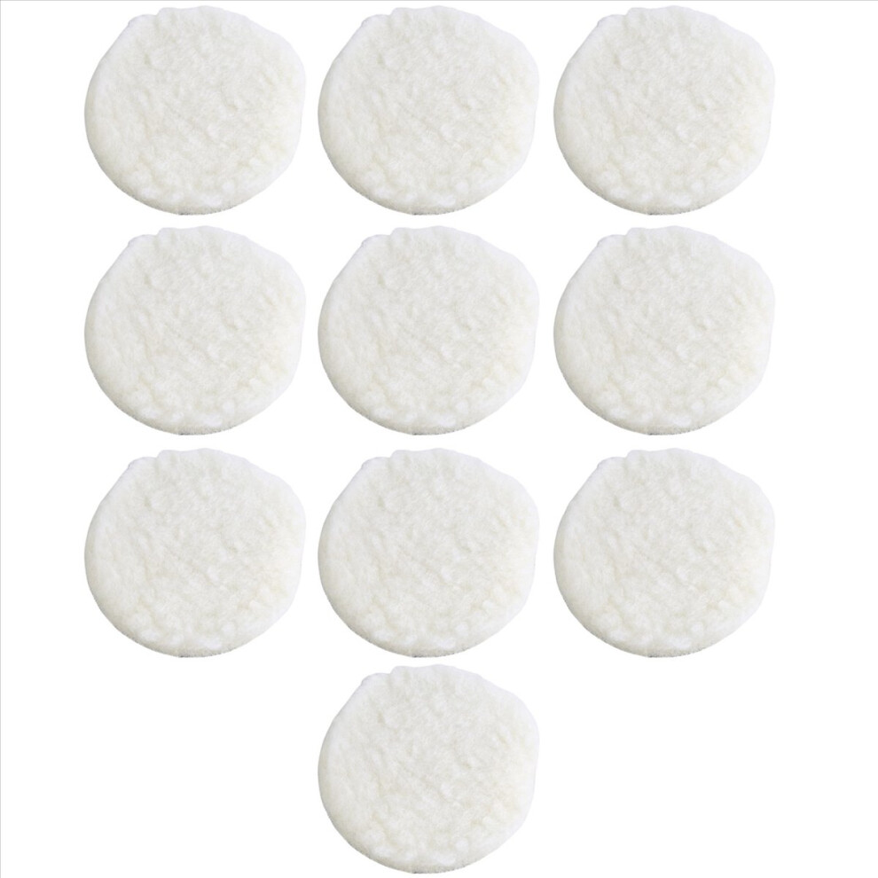 10 Pcs 125 Mm Car Polish Waxing Pads Paint Care Wool Polishing Pad 4851337004546