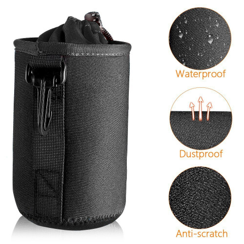 4PCS Camera Lens Pouch Small Medium Large and Extra Large for Camera 1