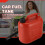 5L autotank reserve plastic benzinetank voor autoreizen 4
