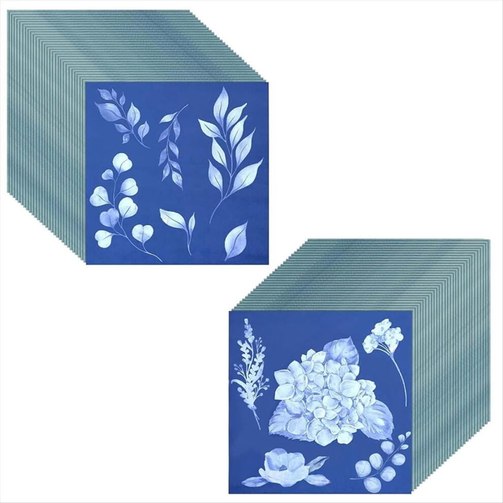 60 Sheets Cyanotype Paper Sun Print Art Kit High Sensitive Sun Paper 4851337007042