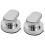 Suction Cup Handle Door 2 Pieces Fridge Glass Mobility Handle Silver 2