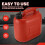 5L autotank reserve plastic benzinetank voor autoreizen 6
