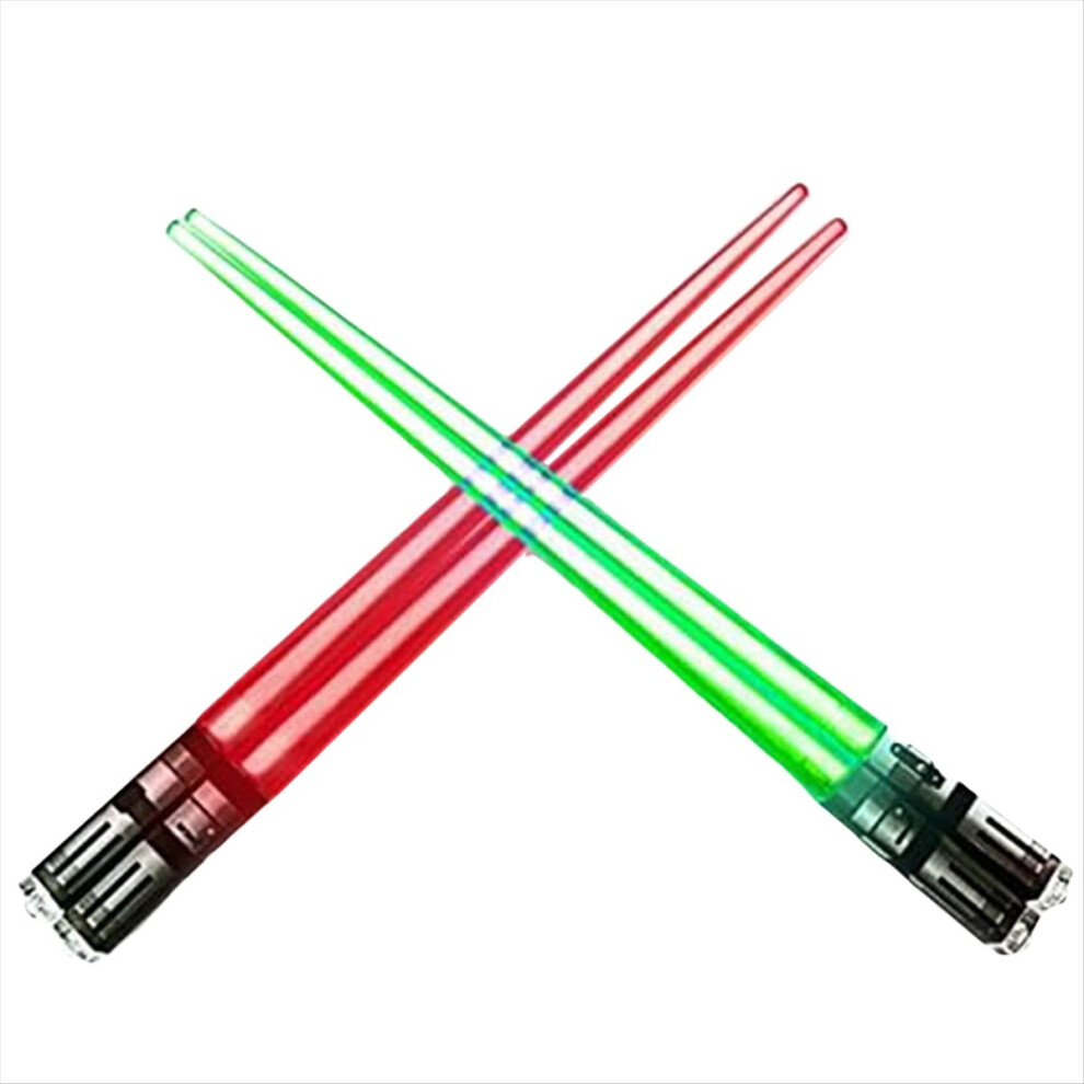 Up Saber Chopsticks Set, 2 Pairs, Light/Red/Green 4851337006113