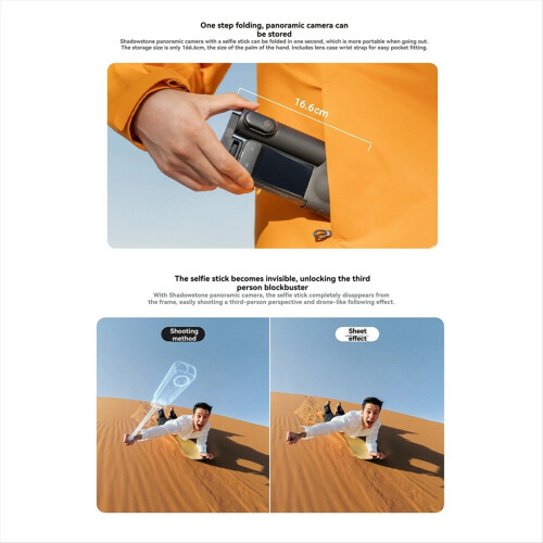 For X4 Pocket Foldable Selfie Stick Enhanced Photography A 2