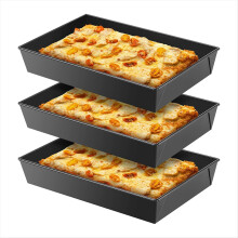 stuks Detroit-stijl pizzapan, harde rechthoekige pizzapannen