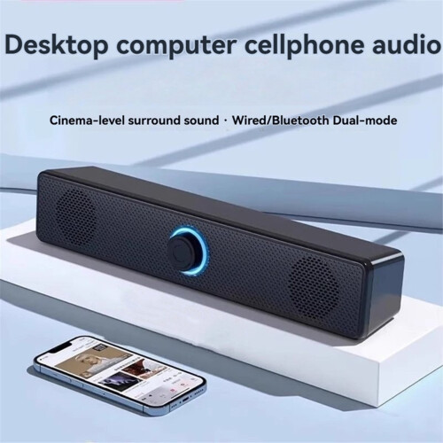 PC Soundbar Wireless Bluetooth Speaker USB Powered Soundbar 2