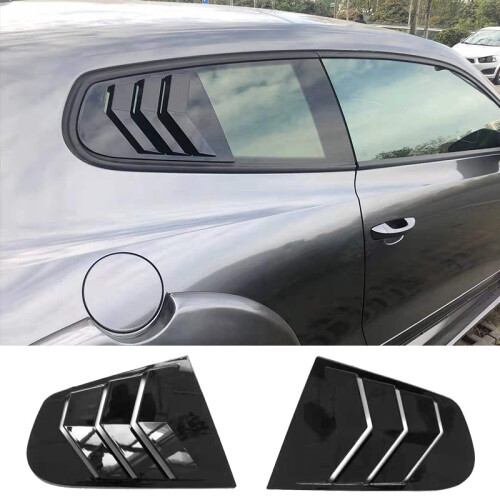Car Side Window Louver Scoop Cover Vent Carbon for 2009-2018 2