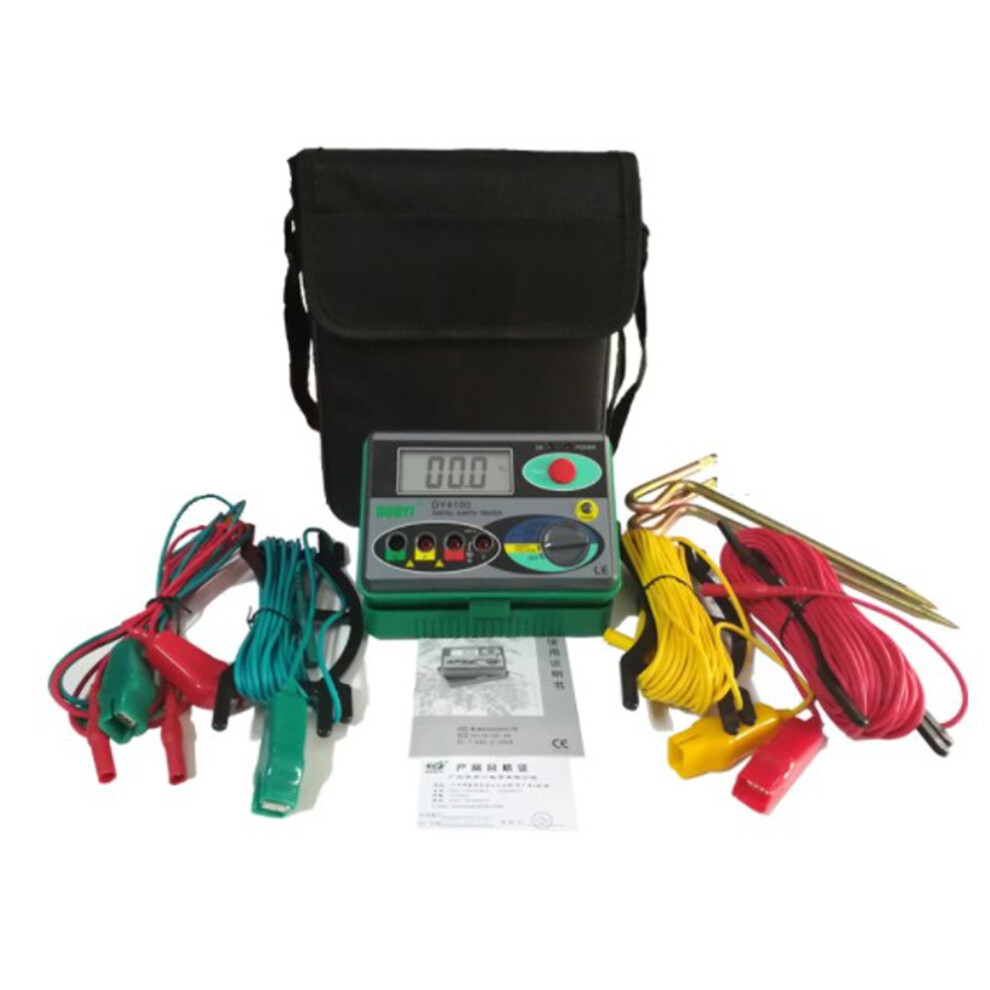Dy4100 Digital Resistance Tester Earth Ground Meter Multimeter 4851337010967