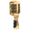 Professionele bekabelde vintage klassieke microfoon (goud) 2