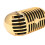 Professionele bekabelde vintage klassieke microfoon (goud) 6
