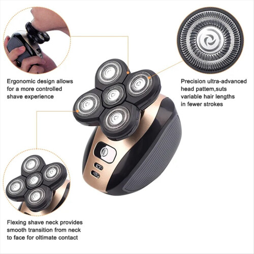 2PCS Replacement Shaver Head Electric Shaver 5 Cutter Floating Head 2