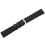 20mm Correa de Reloj Pulsera PU Cor Negro Nueva Moda 4