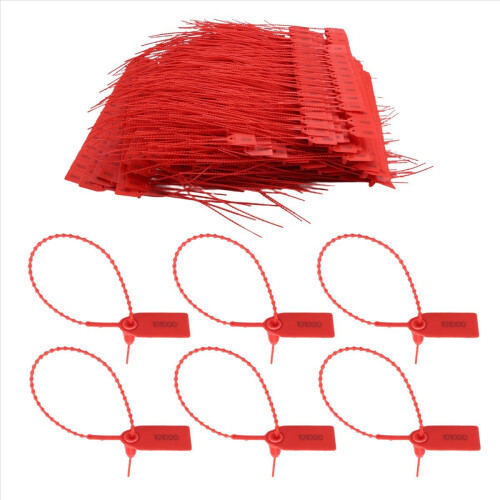 1000 Pcs Plastic Tamper Seals Fire Extinguisher Tags Security Tags 1