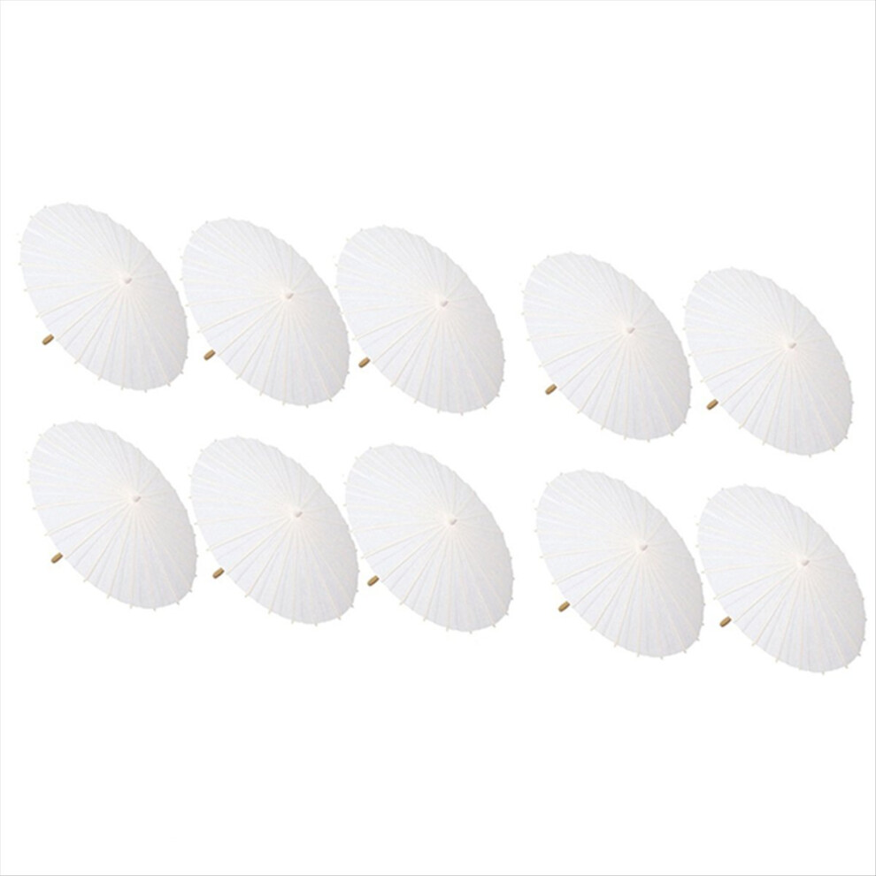 10Pcs Paper Parasol Wedding Umbrella Party Favor Bamboo Umbrellas 4851337015986
