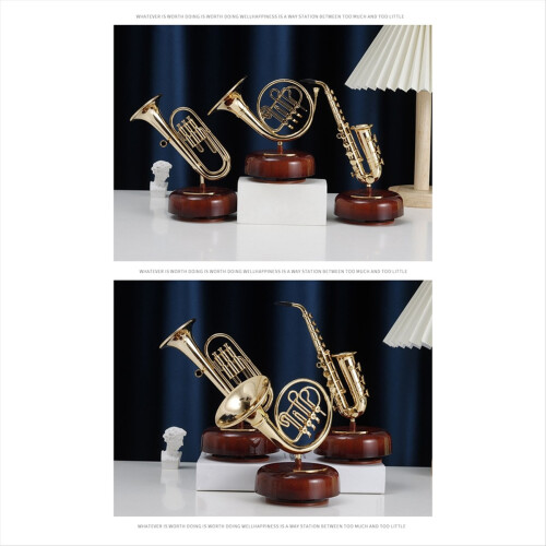 French Horn Classical Instruments Pipa Music Box