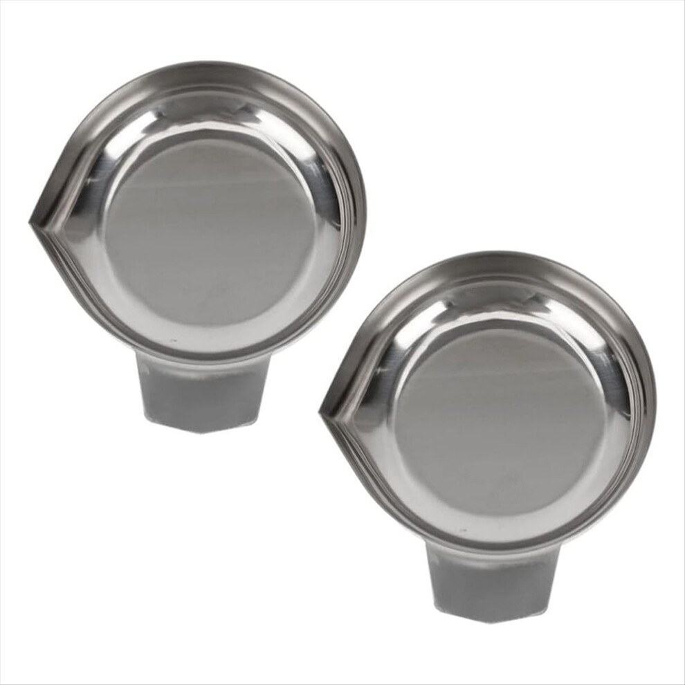 Weigh Boats Scale 2Pcs Weighing Boats Stainless Steel Scale Tray 4851337015757