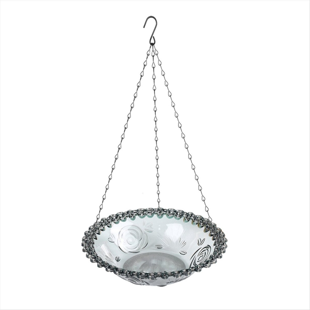 Bird Flower Shaped Hanging Bird Feeder Birdbath A 4851337015511