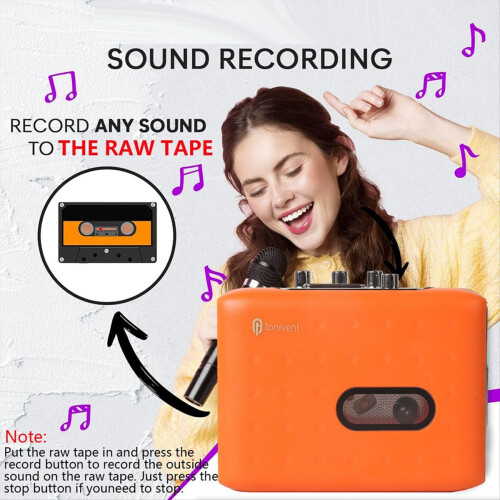 Portable Cassette Player with Headphone B 1