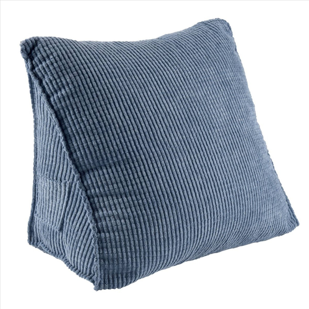 Backrest Cushion Wedge Pillow Back Cushion Lumbar Pad (Blue) Blue 4851337020782