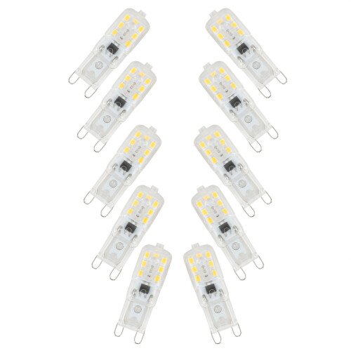 10 Λαμπτήρες LED G9 5W Αντικατάσταση Λαμπτήρων AC220-240V, Ζεστό Λευκό 2