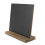 Pacote com 6 placas rústicas de quadro negro com suporte de madeira de 6 x 5 polegadas 3