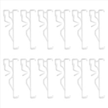 Gardinkappeclips, klare plastikgardinkappeclips (12 stk.)